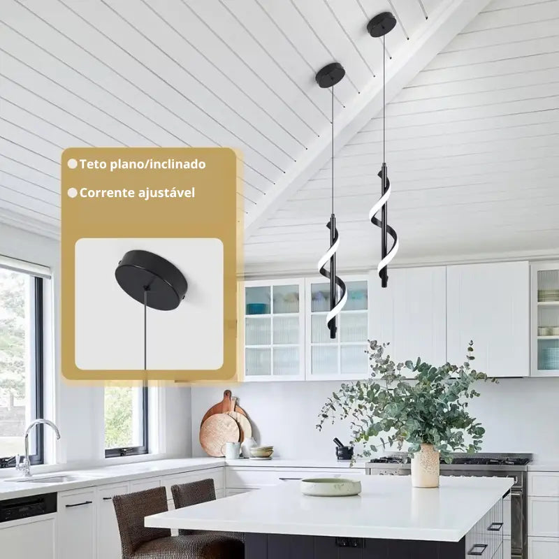 Luminária de Teto LED Moderna com Design Sofisticado
