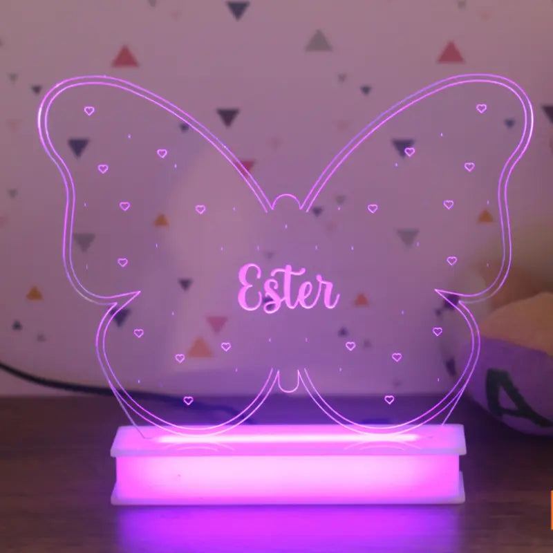 Luminária Borboleta Infantil Personalizada