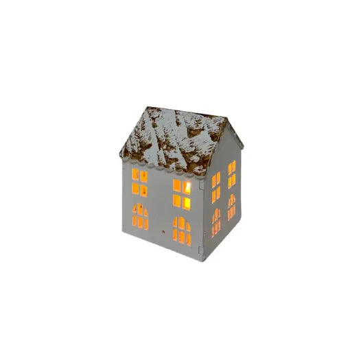 Kit 4 Luminárias Casinha para Decoração de Natal