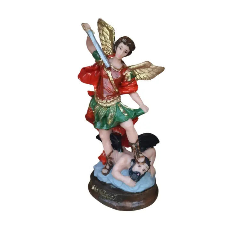 Estatuetas Arcanjos São Miguel, São Rafael e São Gabriel em Resina 15cm