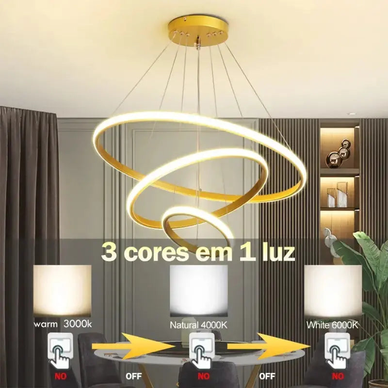 Lustre de Teto Estilo Nórdico – Design Moderno e Elegante