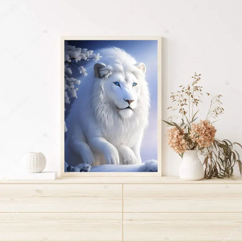 Kit Pintura Terapêutica - Leão Branco