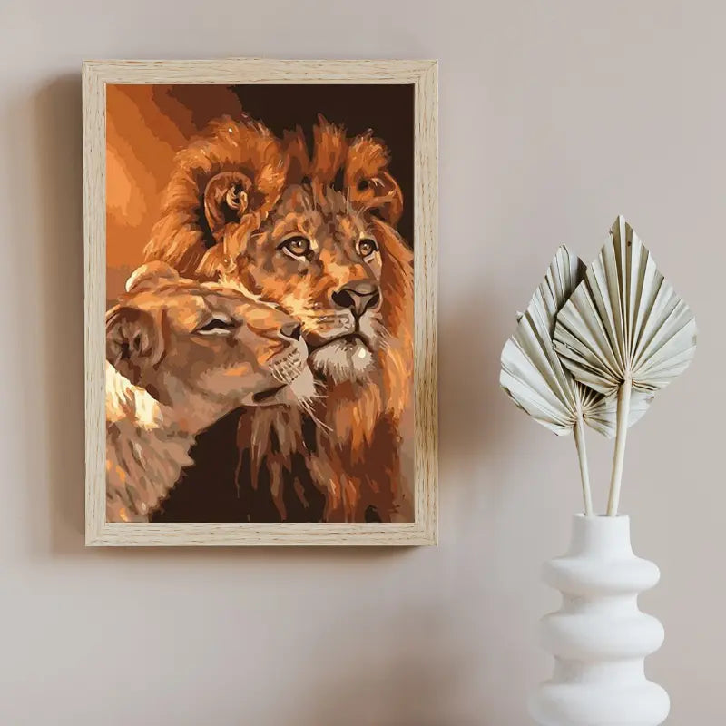 Kit Pintura Terapêutica - Casal de Leões