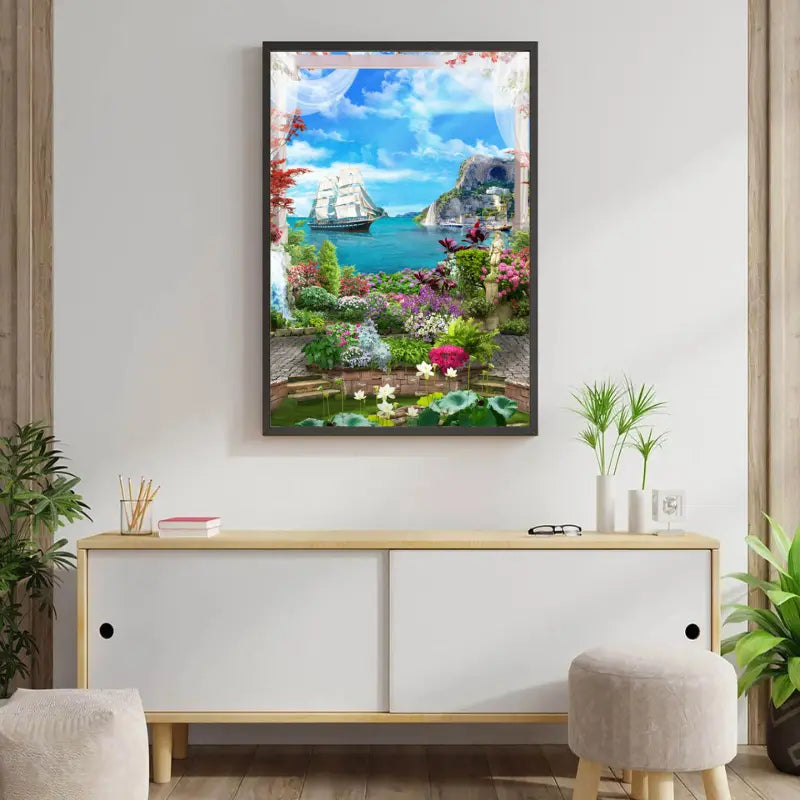 Kit Pintura Terapêutica - O Jardim e o Mar