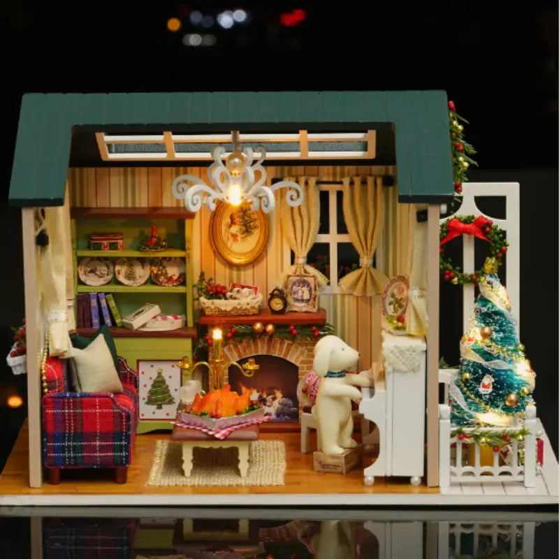 Mini Casa de Madeira 3D