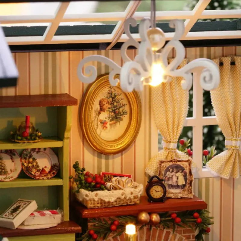 Mini Casa de Madeira 3D