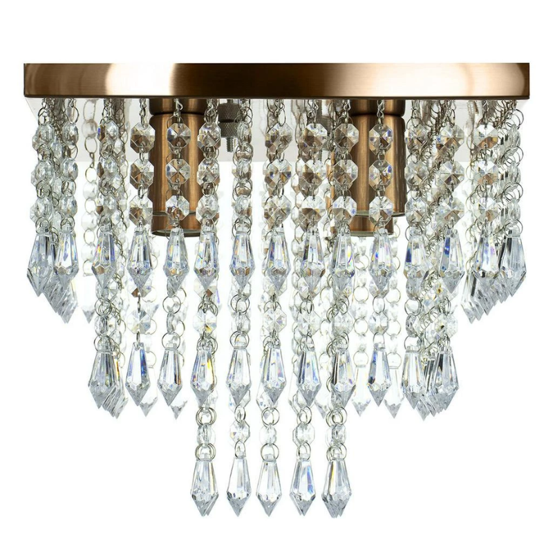 Lustre com Detalhes em Cristal Acrílico – Ilumine com Estilo