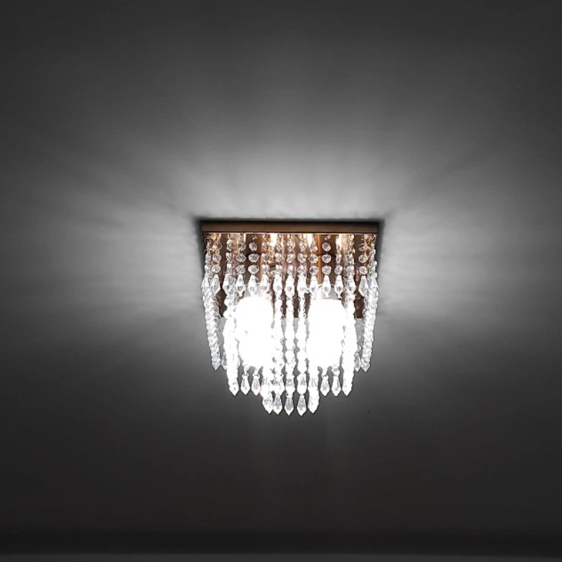 Lustre com Detalhes em Cristal Acrílico – Ilumine com Estilo