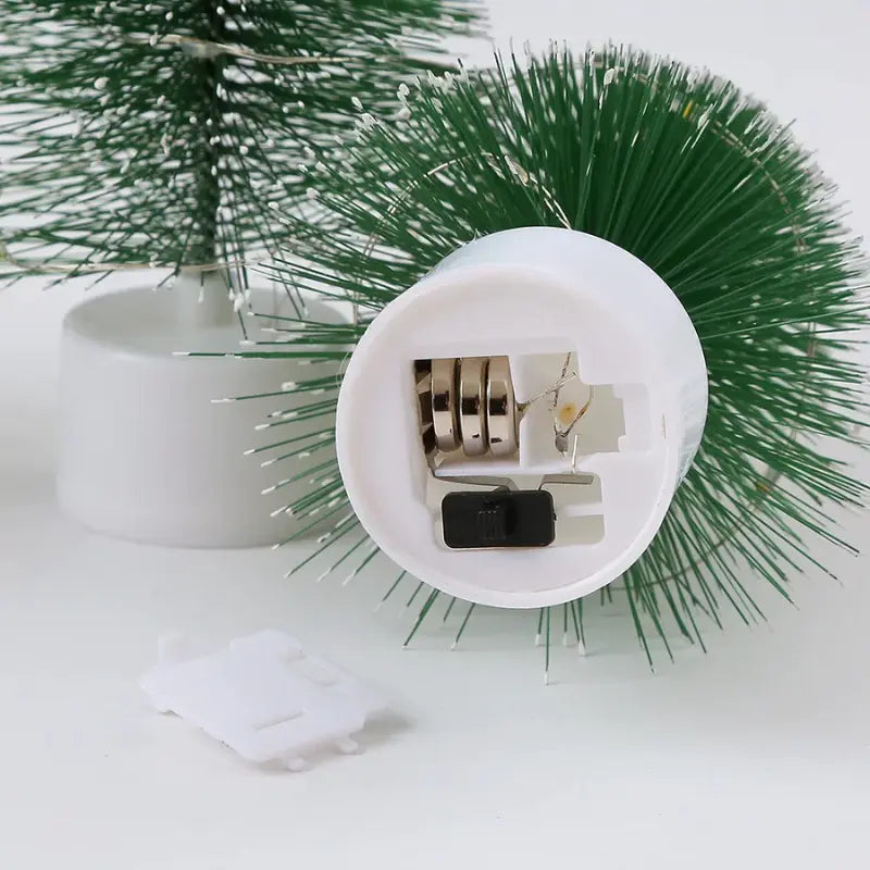 Mini Árvores de Natal com Luz LED