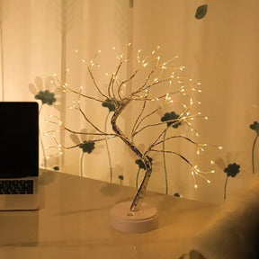 Mini Árvore de Luz Noturna LED - Decoração de Natal