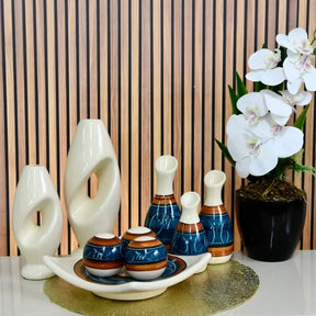 Conjunto com 9 Vasos Decorativos em Cerâmica – Elegância para Seu Espaço