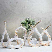 Conjunto com 5 Vasos Decorativos em Cerâmica – Estilo e Elegância em Cada Detalhe