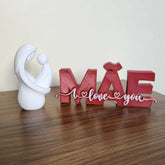 Estatueta com Letreiro Especial de Dia das Mães
