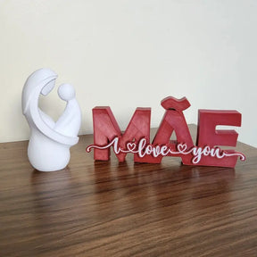 Estatueta com Letreiro Especial de Dia das Mães