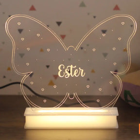 Luminária Borboleta Infantil Personalizada