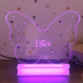 Luminária Borboleta Infantil Personalizada