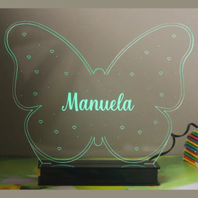 Luminária Borboleta Infantil Personalizada