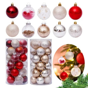 Kit 30 Bolas para Decoração de Natal