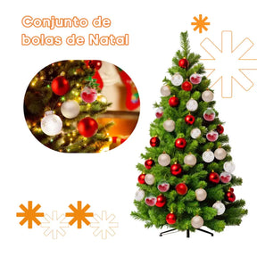 Kit 30 Bolas para Decoração de Natal
