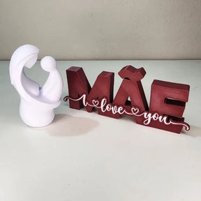 Estatueta com Letreiro Especial de Dia das Mães