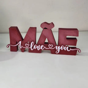 Estatueta com Letreiro Especial de Dia das Mães
