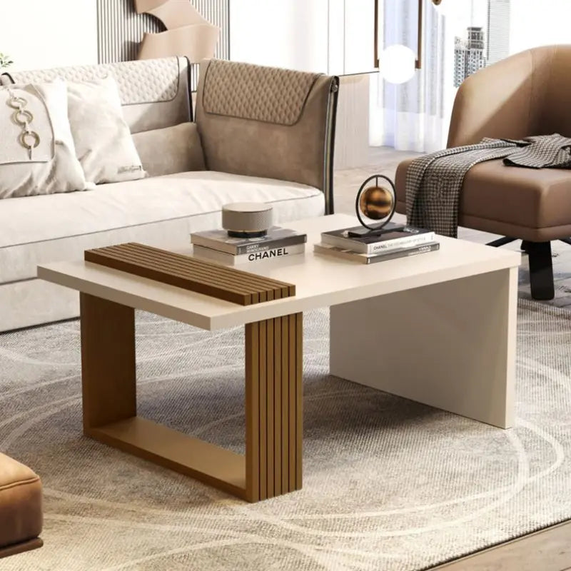 Mesa De Centro Retangular Moderna