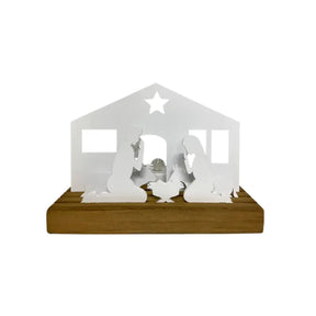 Manjedoura Presépio Iluminado - Decoração de Natal