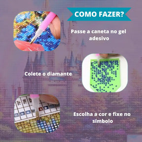 Kit Pintura com Diamantes - Turma do Mickay