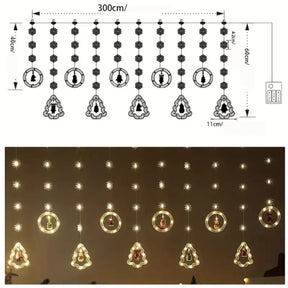 Cordão de Luzes de Cobre para Decoração de Natal 110v