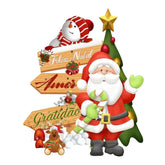 Decoração Papai Noel Kit 3 Display de 20 cm