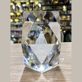 Cristal Lapidado Nossa Senhora Aparecida Led
