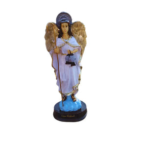 Estatuetas Arcanjos São Miguel, São Rafael e São Gabriel em Resina 15cm