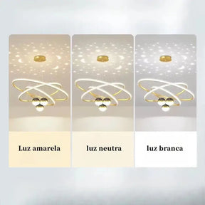 Lustre de Teto Estilo Nórdico – Design Moderno e Sofisticado