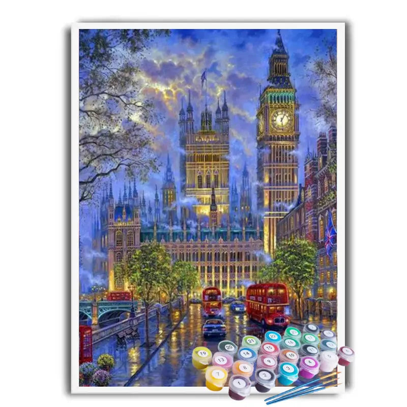 Kit Pintura Terapêutica - Londres e Big Ben