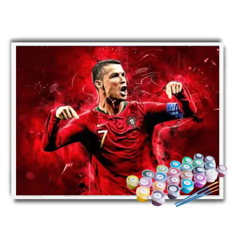 Kit Pintura Terapêutica - Cristiano Ronaldo