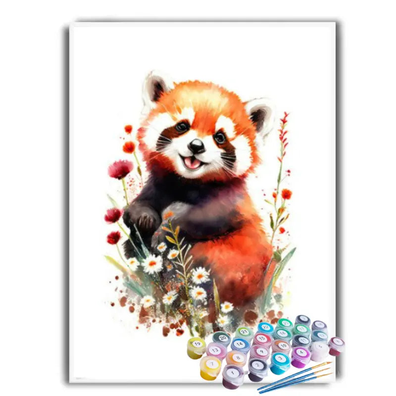 Kit Pintura Terapêutica - Panda Vermelho