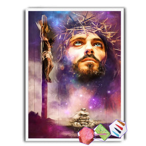 Kit Pintura com Diamante - Jesus Crucificado