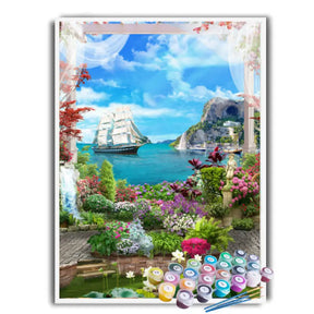 Kit Pintura Terapêutica - O Jardim e o Mar