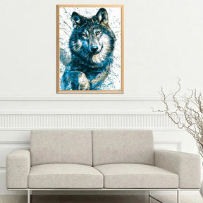 Kit pintura terapêutica - Lobo azul