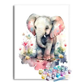 Kit Pintura Terapêutica - Elefante Colorido