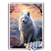 Kit Pintura Terapêutica - Lobo Branco