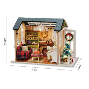 Mini Casa de Madeira 3D