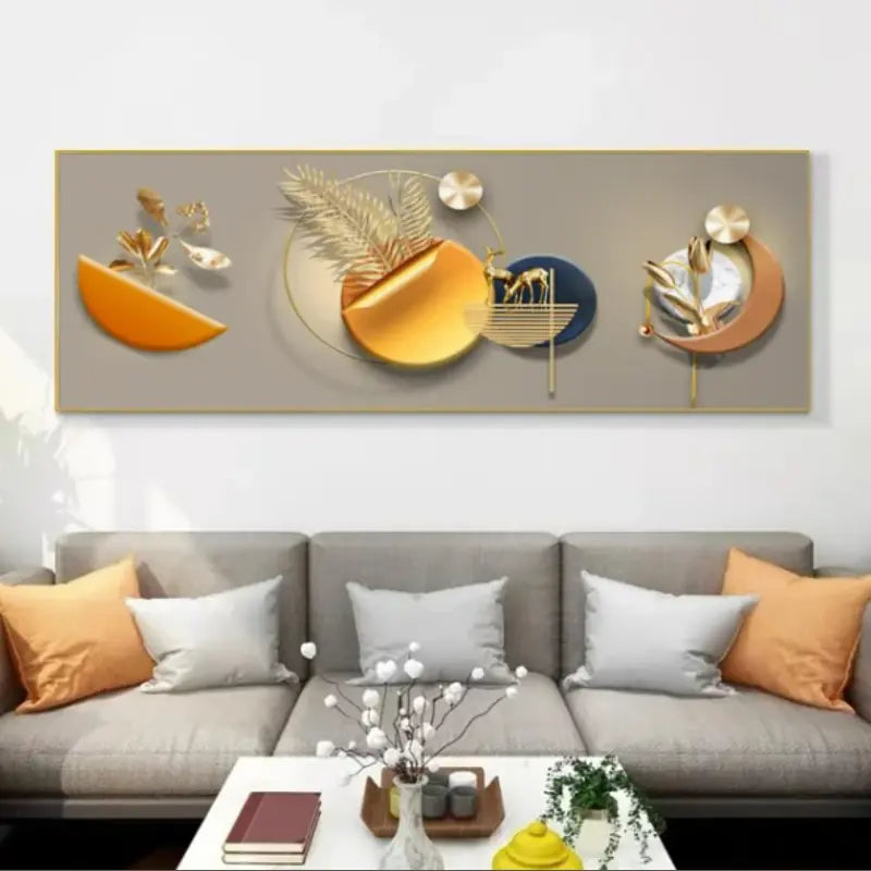 Quadro Decorativo Golden Leaves