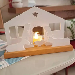 Manjedoura Presépio Iluminado - Decoração de Natal