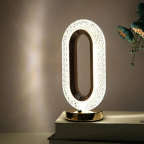 Luminária Cristal De Mesa Led