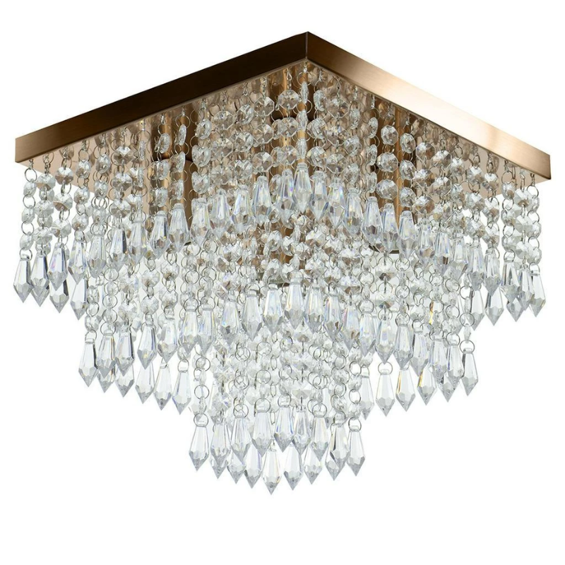 Lustre com Detalhes em Cristal Acrílico – Ilumine com Estilo