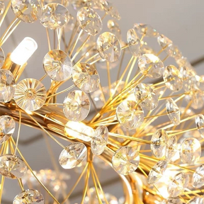 Lustre de Cristal com Aro em Anel – Elegância em Cada Detalhe
