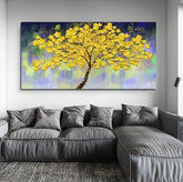Tela Decorativa Yellow Tree